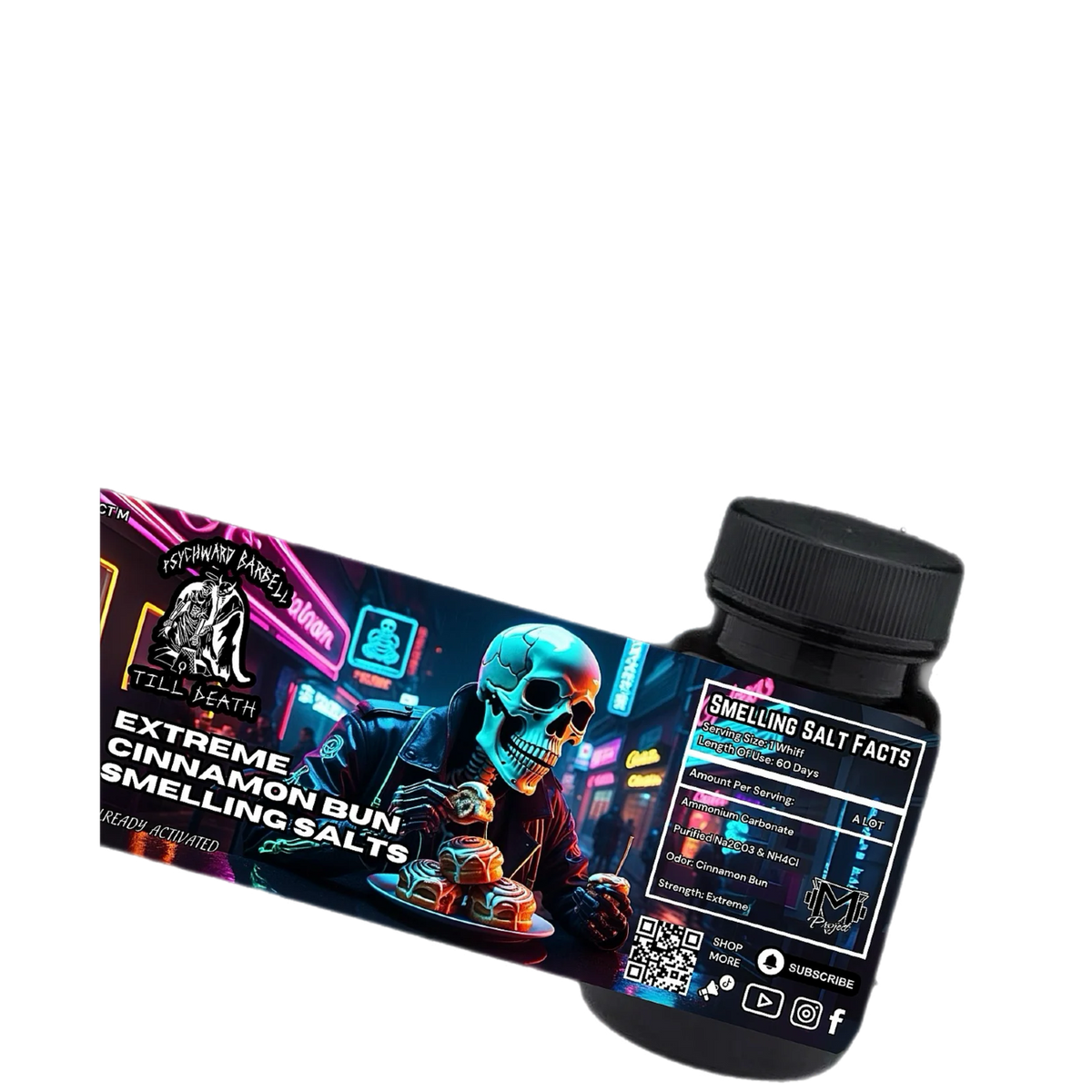 Extreme Cinnamon Bun Smelling Salts by Project M X PSYCHWARD BARBELL