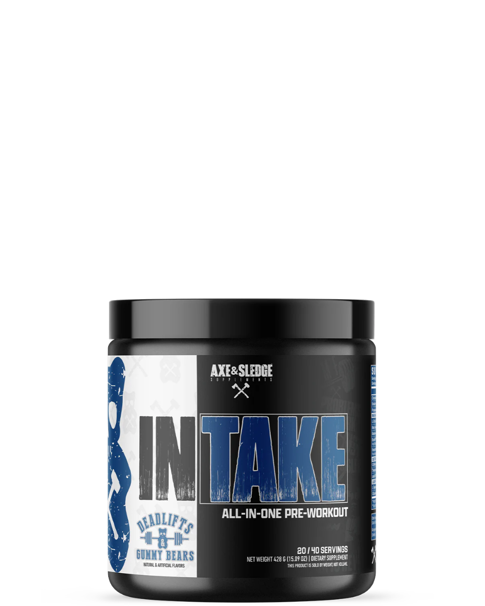 Intake Pre-Workout Powder – Flavored Caffeine Drink Mix with Citrulline & Beta-Alanine, 30 Servings