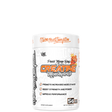 A container of CREATINE MONOHYDRATE 300g supplement with branding and product information.