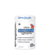 A container of CREATINE MONOHYDRATE 300g supplement with branding and product information.