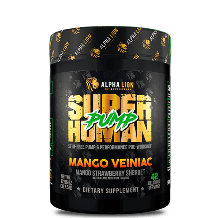 Supplement facts panel with pump-boosting ingredients