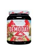 Container with red and white text, cherry flavored.