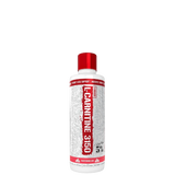 A bottle of Liquid L-Carnitine 3150 supplement with red label.
