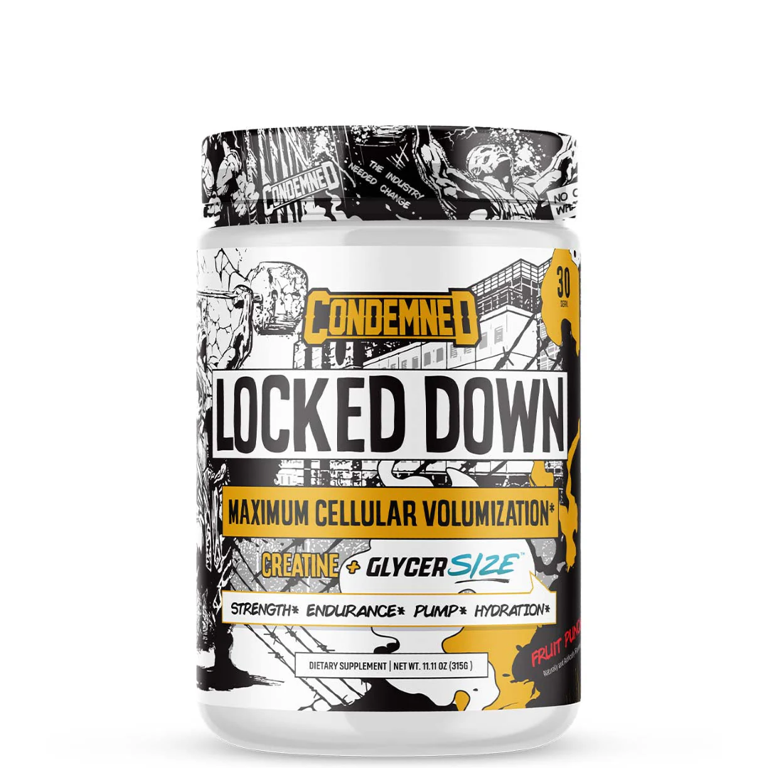 Locked Down hydration & pump supplement by Condemned Labz
