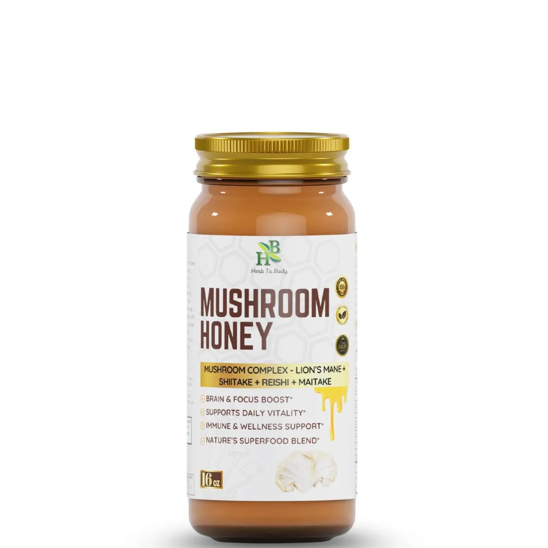 Raw Mushroom Honey 16oz