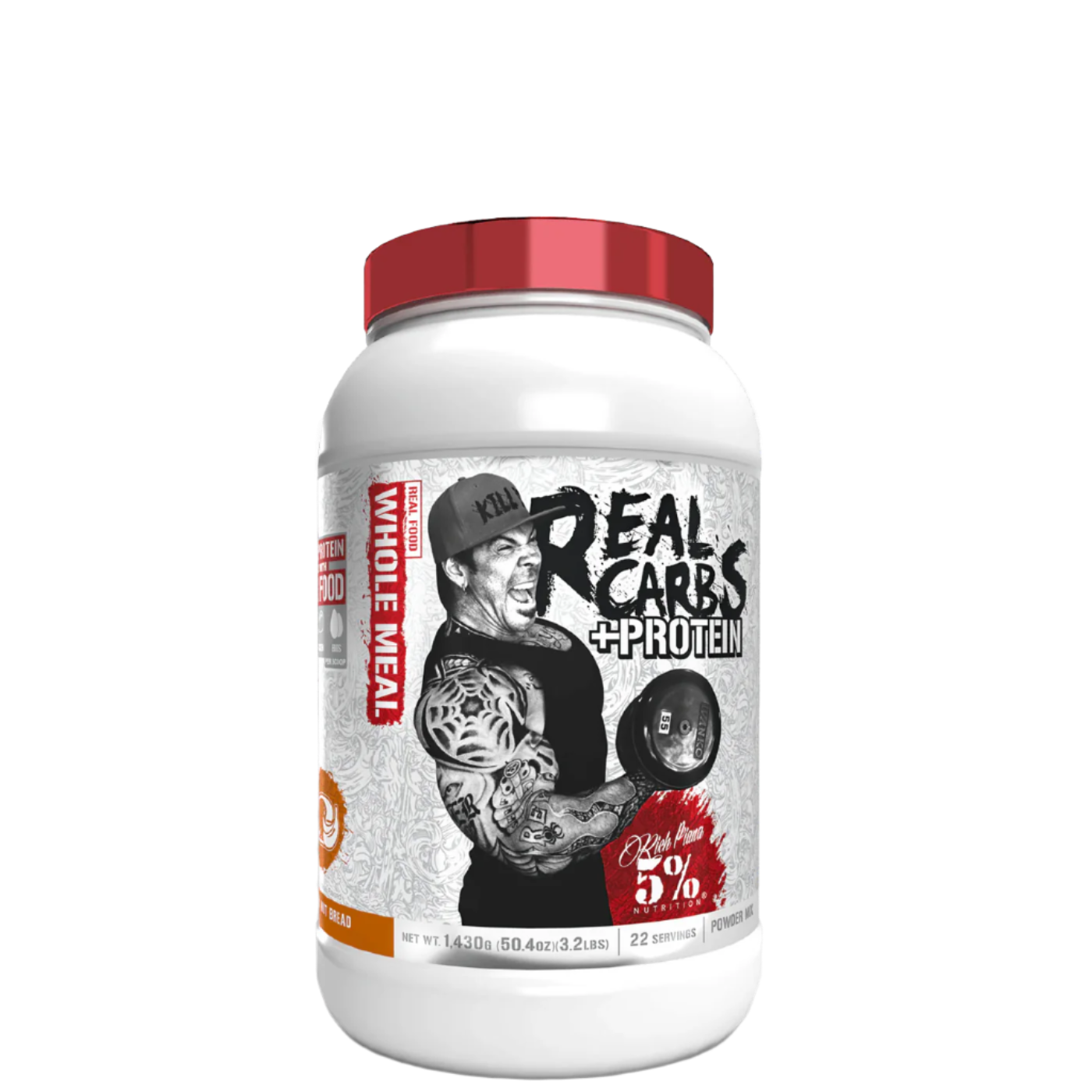 Real Carbs + Protein tub, hole food meal replacement
