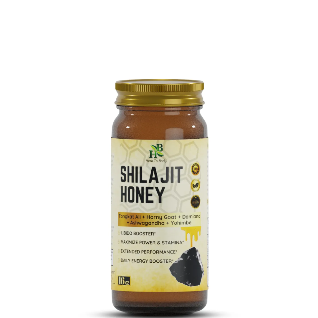 Raw Shilajit Honey 16oz